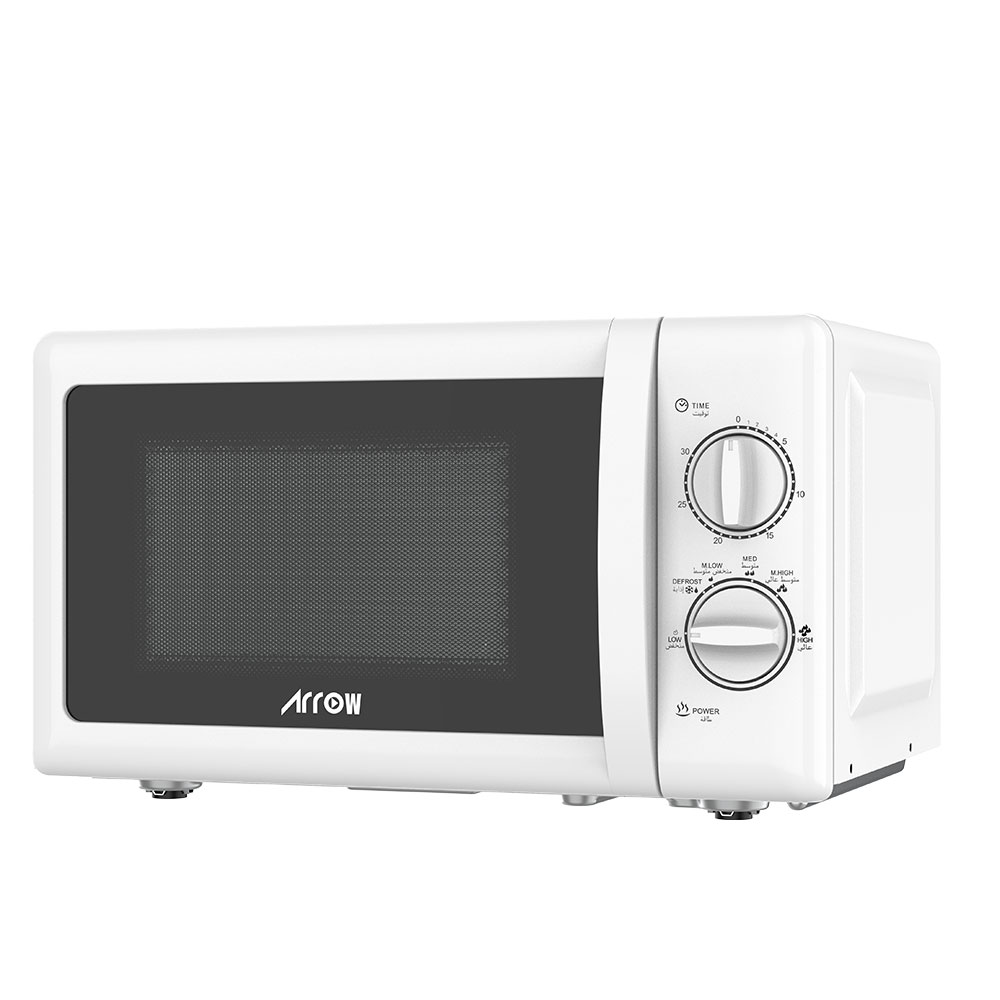 RO-20MW,Arrow, White,20L Mechanical microwave,700W microwave output power,5 microwave power levels