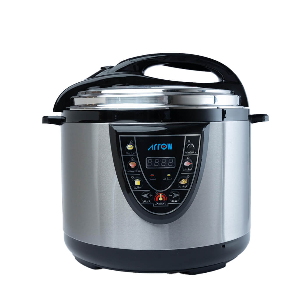 10L Electric Pressure Cooker with Multi-Functional Use, 1600W Power, Stainless Steel | RO-10SEC