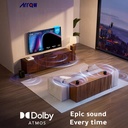 ARRQW 55 INCH QLED 4K GOOGLE TV 5.0, DOLBY VISION/ATMOS, DLG 120HZ, TV RO-55LCQ120