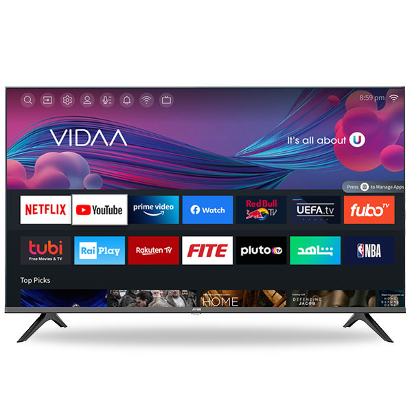 شاشة ARRQW هاي سيريز VIDAA OS الذكية بدقة 4K UHD HDR مقاس 55 بوصة - RO-55LHS
