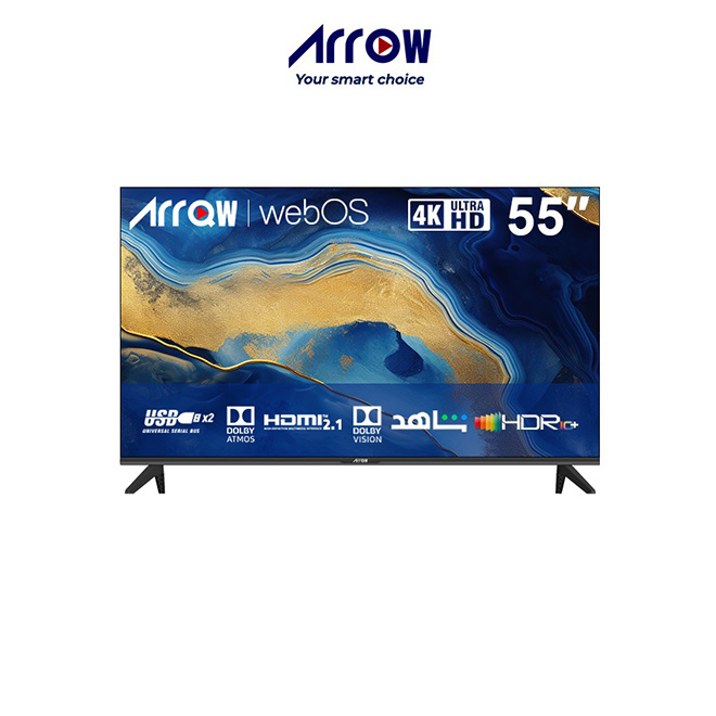 تلفزيون ARRQW ‎55 بوصة LED ذكي بنظام WebOS، موديل RO-55LPW
